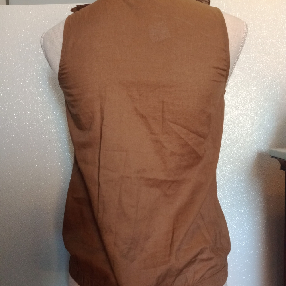 Loft Tank Ruffled Blouse - Picture 5 of 9
